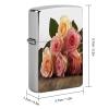 Lighter Case Compatible with Zippo Shell Only,Roses Flowerprinted No Insert Metal Lighter Case for Zippo view 2