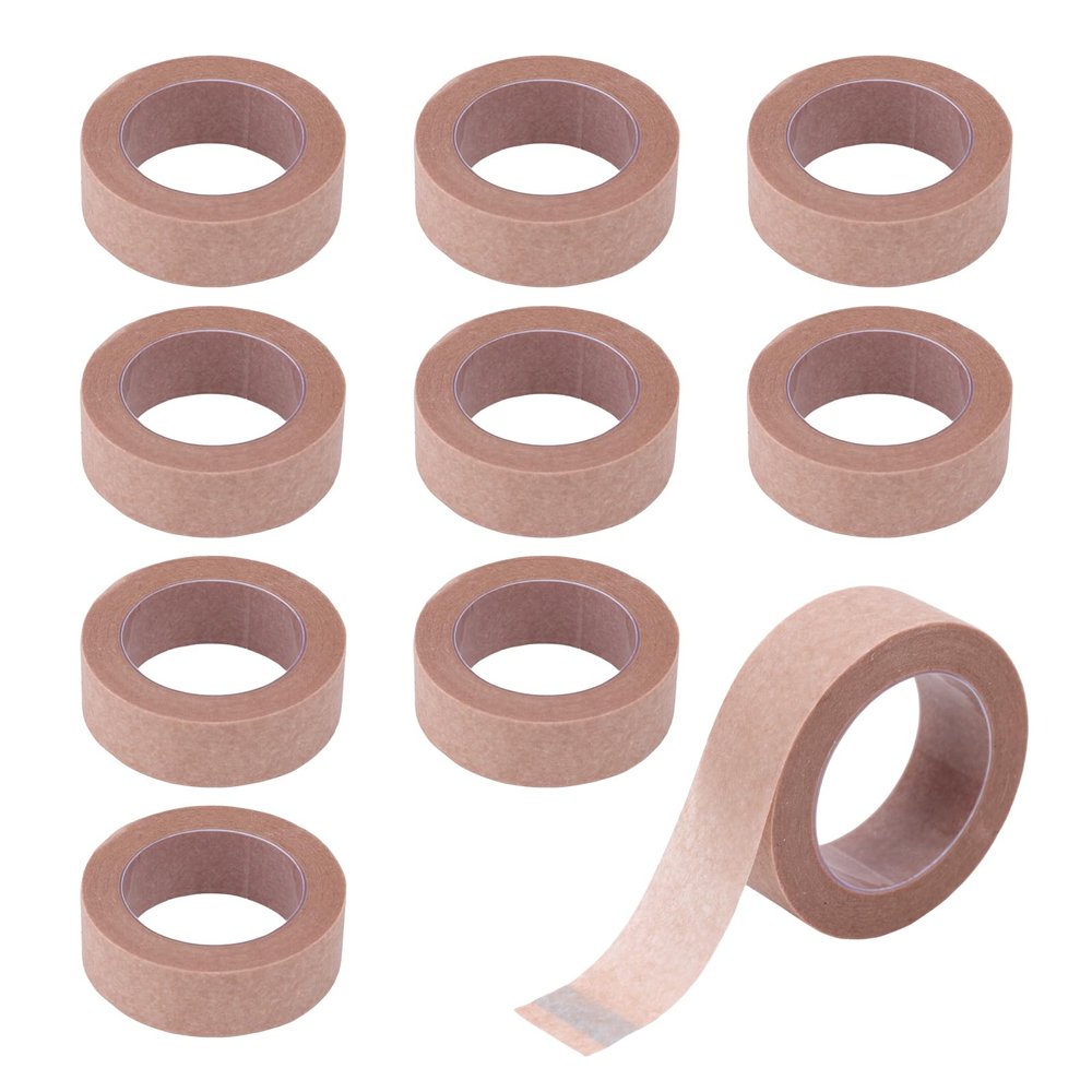 10 Rolls Nose Tape for Rhinoplasty Shaping, Skin Coloured Nose Bandages Self-Adhesive Rhinoplasty Paper Micropore Tape for Sensitive Skin, 0.5in x 10yd