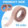 10 Rolls Nose Tape for Rhinoplasty Shaping, Skin Coloured Nose Bandages Self-Adhesive Rhinoplasty Paper Micropore Tape for Sensitive Skin, 0.5in x 10yd view 2