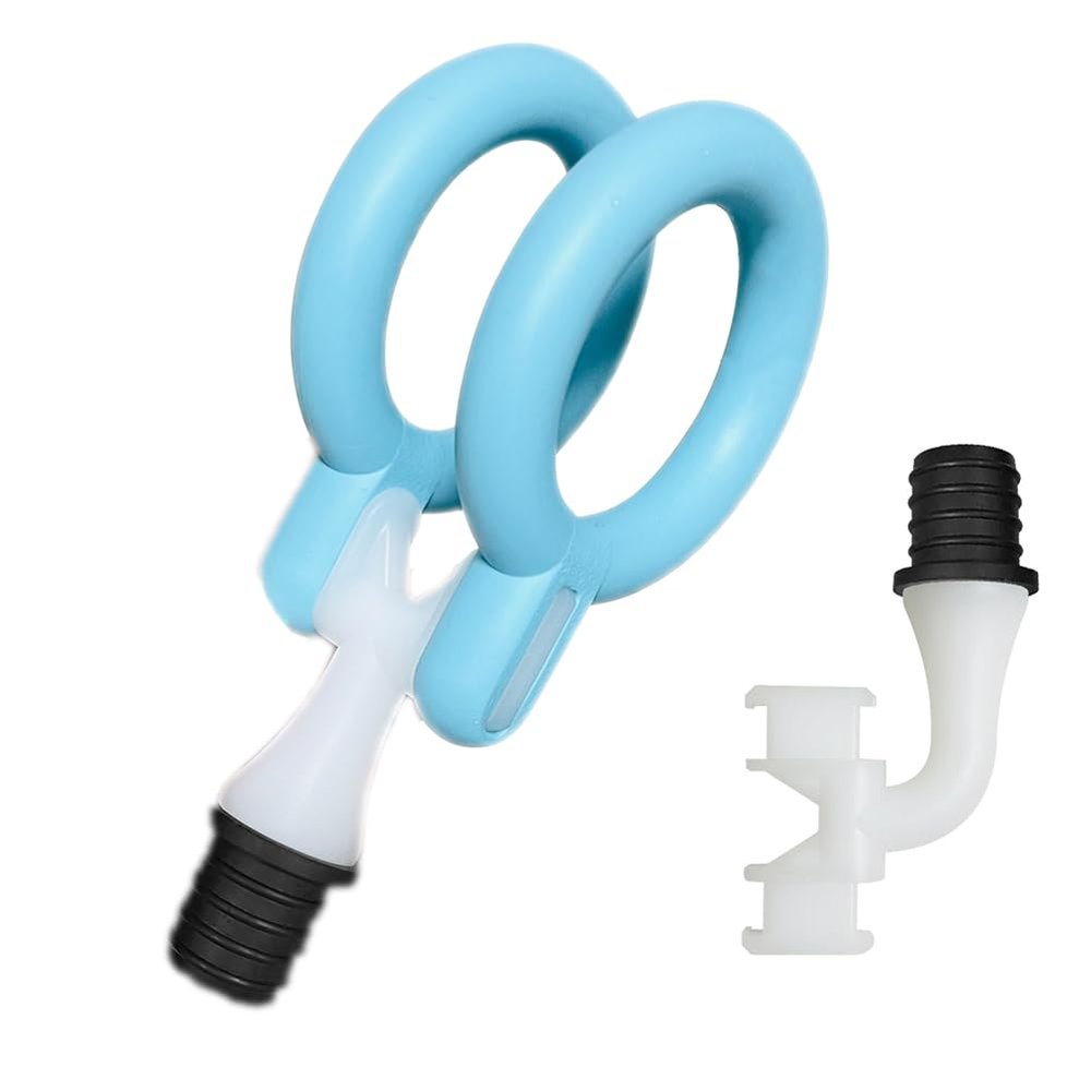 1.61-inch Inner Diameter Massage Gun Attachments, L-Shaped Design Meet Different Needs for Two Rings Plug Deep Tissue Percussion Plug and Play Salon Home Tools for Men Interface size: 12-13 mm