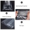 100 Pack Clear Polypropylene Bread Bags For Bakery, Handmade Loaves, Buns & Pastries Food Safe, Extra, Transparent(Size:3.937.08in1018cm) view 2