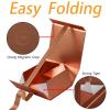 OEMVALATY Rose Gold Gift Box,14x12x5 Inches Gift Boxes with Lids for Presents with Magnetic Closure and Ribbon for Wedding,Storage,Birthday view 4