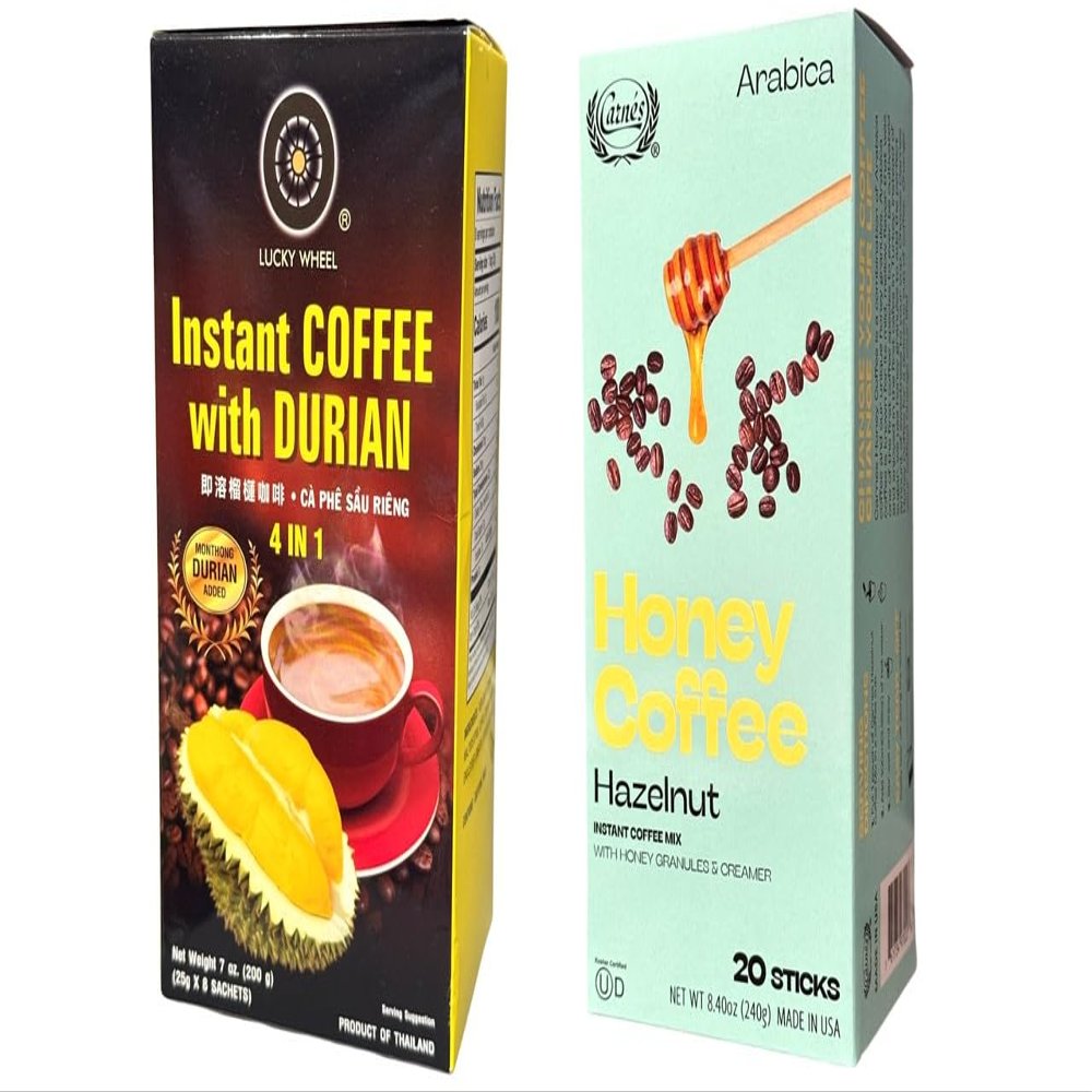 Instant Coffee Powder, Quick Dissolving (COMBO, 4 IN 1 COFFEE WITH DURIAN)