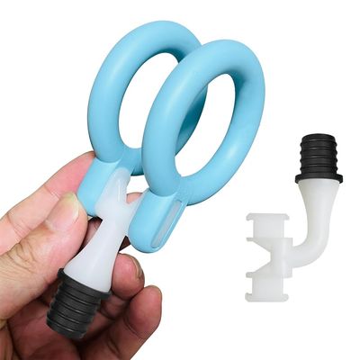 1.22-inch Inner Diameter Massage Gun Attachments, L-Shaped Design Meet Different Needs for Two Rings Plug Deep Tissue Percussion Plug and Play Salon Home Tools for Men Interface size: 18-19 mm