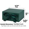 OEMVALATY Green Gift Box,12x10x5 Inches Gift Boxes with Lids for Presents with Magnetic Closure and Ribbon for Wedding,Storage,Birthday view 2