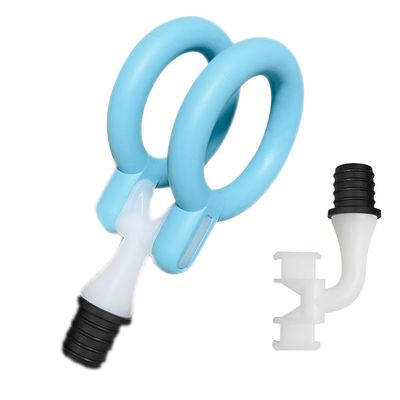 1.45-inch Inner Diameter Massage Gun Attachments, L-Shaped Design Meet Different Needs for Two Rings Plug Deep Tissue Percussion Plug and Play Salon Home Tools for Men Interface size: 12-13 mm