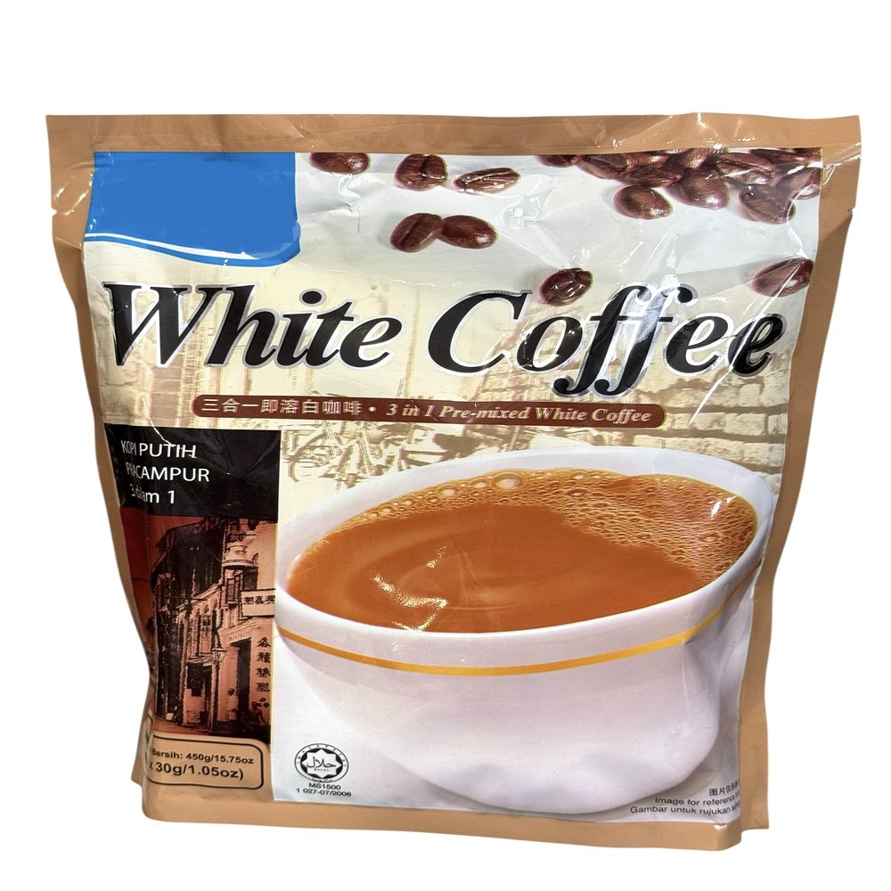 Instant Coffee Powder, Quick Dissolving (1 PACK, 3 IN 1 WHITE COFFEE)