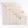 hcaklozgshi 5 10 20 50Pcs/Pack Natural Cotton Drawstring Storage Bags Christms Wedding Gift DIY Plain Pouch Reusable Home Organize Dustbag(17x23cm,Cotton Bags 10PCS) view 1