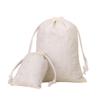 hcaklozgshi 5 10 20 50Pcs/Pack Natural Cotton Drawstring Storage Bags Christms Wedding Gift DIY Plain Pouch Reusable Home Organize Dustbag(17x23cm,Cotton Bags 10PCS) view 4