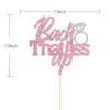 Bach That Ass Up Cake Topper, Engagement Party Cake Decor, Hen Night, Wedding Bachelorette Party Cake Decorations Pink Glitter view 2