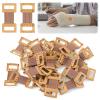 30 Pcs Brown Elastic Bandage Clips, Reusable Bandage Clips with Stretch Metal Clasps, Secure Fastening Clips for Fixing Various Bandages and Gauze, Bandaging Supplies view 1