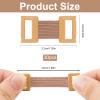30 Pcs Brown Elastic Bandage Clips, Reusable Bandage Clips with Stretch Metal Clasps, Secure Fastening Clips for Fixing Various Bandages and Gauze, Bandaging Supplies view 2