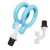 1.61-inch Inner Diameter Massage Gun Attachments, L-Shaped Design Meet Different Needs for Two Rings Plug Deep Tissue Percussion Plug and Play Salon Home Tools for Men Interface size: 15-16 mm view 1