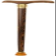 Golden Sandal Walking Cane for Seniors, Solid Crutch, Ergonomic Handle, 250 lbs