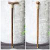 Golden Sandal Walking Cane for Seniors, Solid Crutch, Ergonomic Handle, 250 lbs view 2