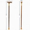 Golden Sandal Walking Cane for Seniors, Solid Crutch, Ergonomic Handle, 250 lbs view 3