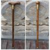 Golden Sandal Walking Cane for Seniors, Solid Crutch, Ergonomic Handle, 250 lbs view 4