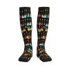 Art Guitar Pattern Printing Compression Socks 15-20mmhg Supports Legs. For Office Workers,Socks For Sports,Support Socks view 4