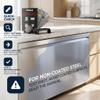 Stainless Steel Scratch Remover Kit for Appliances, Non-Coated Stainless Steel Only, Reduces Scratches, Rust & Discoloration, Restores Brushed Finish, DIY Repair & Polish view 2