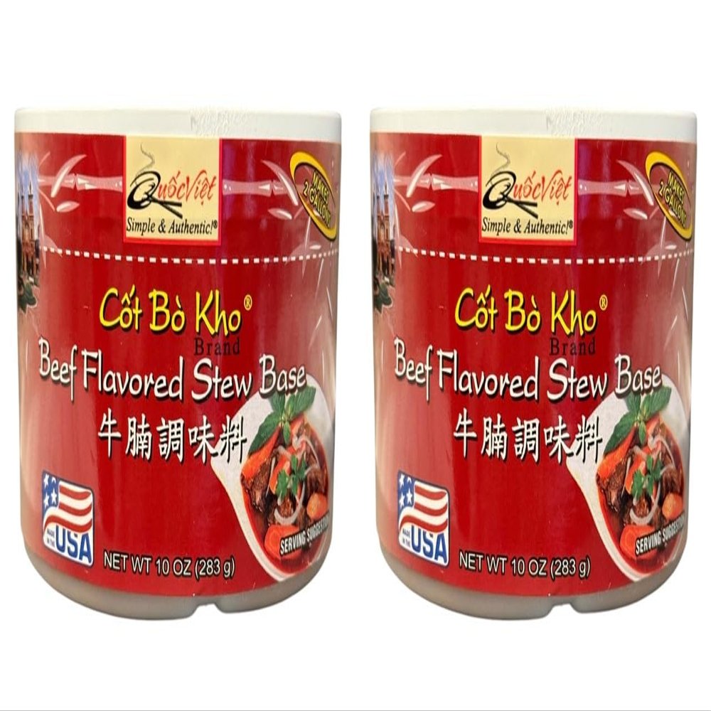2 Packs - Beef Stew Soup Base - Cot Bo Kho - 10 Oz per Jar with 2 Jars per Order - Product of USA