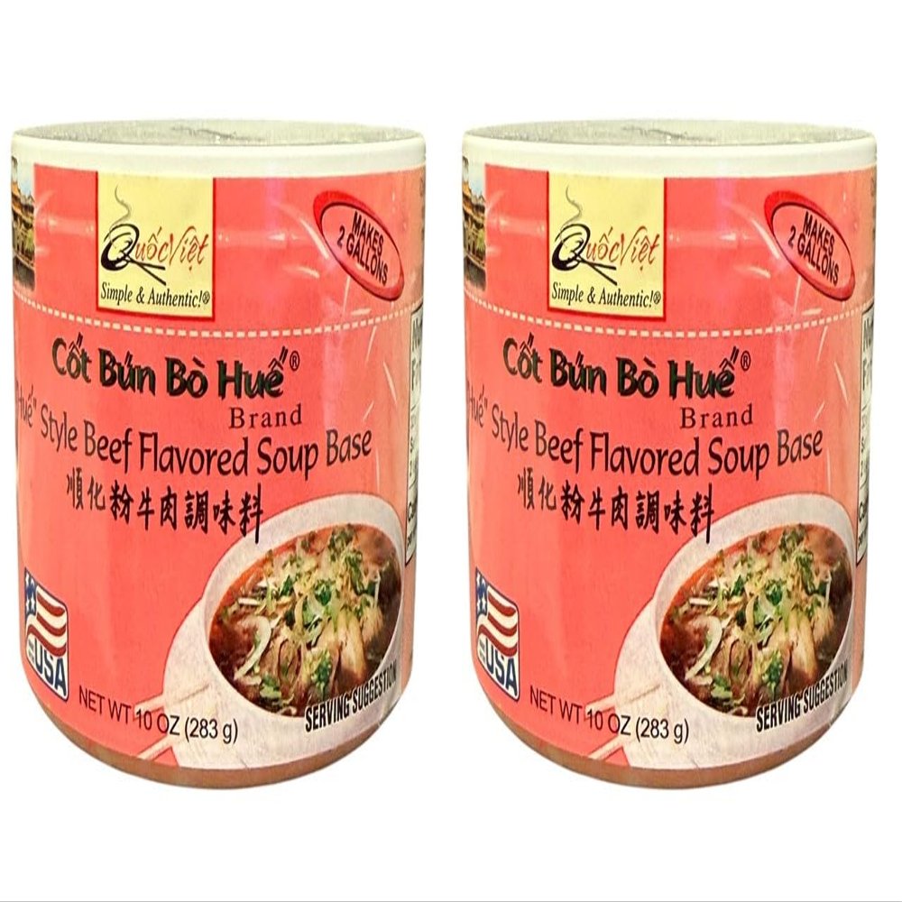 2 Packs - Hue Style Beef Soup Base - Cot Bun Ho Hue - 10 Oz per Jar with 2 Jars per Order - Product of USA