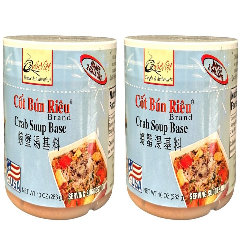 2 Packs - Crab Soup Base - Cot Bun Rieu - 10 Oz per Jar with 2 Jars per Order - Product of USA