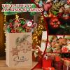 Tenceur 40 Pcs Christmas Gift Bags Bulk with Handles Reusable Kraft, Holiday Vintage Small Paper Christmas Bags for Gifts for Xmas Stuffer Candy Present Wrapping, 8.27 x 5.91 x 3.15 Inches (Brown) view 4