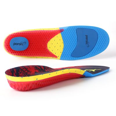 Gel Work Boot Insoles Superior Shock Absorption Anti-Fatigue & All-Day Energy and Comfort Inserts Low to Medium Arch Support Insoles for Men Women with Odor Control Red (Men13-13.5/Women15-15.5)