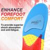 Gel Work Boot Insoles Superior Shock Absorption Anti-Fatigue & All-Day Energy and Comfort Inserts Low to Medium Arch Support Insoles for Men Women with Odor Control Red (Men13-13.5/Women15-15.5) view 4