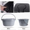 GFAZXDS Folding Bedside Commodes Chair, Bathroom Shower Toilet Seat Potty, for The Elderly/Pregnant Woman and Disabled,with Armrests view 3