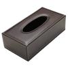 Portable Leather Rectangular Tissue Cover Box Holders Case Pumping Paper Hotel Home Car view 1