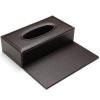 Portable Leather Rectangular Tissue Cover Box Holders Case Pumping Paper Hotel Home Car view 2
