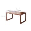 SABALON Floor Table Bay Window Table, Tatami Mat Small Coffee, Sitting on The Floor Sill Tea, Chinese Style Low Laptop Sitting Desk(A,65 * 40 * 32cm) view 2