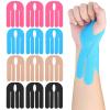 12 Pcs Precut Kinesiology Tape for Wrist, No Cutting Required & Tool-Free Application, Breathable Elastic Athletic Support for Golf, Basketball & Gym, Medical-Grade Adhesive, Residue-Free view 1