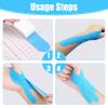 12 Pcs Precut Kinesiology Tape for Wrist, No Cutting Required & Tool-Free Application, Breathable Elastic Athletic Support for Golf, Basketball & Gym, Medical-Grade Adhesive, Residue-Free view 4