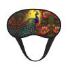 WZYCWB Peacock Flowers Printed Sleeping Eye mask, Full Coverage, relieves Eye Fatigue view 1