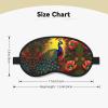 WZYCWB Peacock Flowers Printed Sleeping Eye mask, Full Coverage, relieves Eye Fatigue view 4