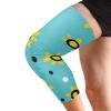HXshaoye Trendy Susan Flower Polka Dots Cyan compression sleeve knee brace for men (2 pack) Joint Pain Relief knee sleeves for women for Gym, Basketball, Climbing, rodilleras de trabajo para mujer view 2