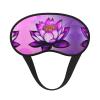 WZYCWB Purple Lotus Printed Sleeping Eye mask, Full Coverage, relieves Eye Fatigue view 1