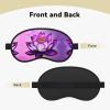WZYCWB Purple Lotus Printed Sleeping Eye mask, Full Coverage, relieves Eye Fatigue view 2