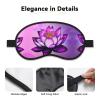WZYCWB Purple Lotus Printed Sleeping Eye mask, Full Coverage, relieves Eye Fatigue view 3