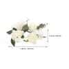 Alipis 3pcs Candle Rings Wreaths: Artificial Floral Rings Wedding Rose Candle Holders Garland with Green Leaves for Wedding Pillar Centerpiece Party Table view 2