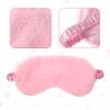 2 Pcs Soft Eyeshade Cover with Elastic Strap, Faux Fur Adjustable Sleeping Mask, Comfortable Furry Nap Night Sleeping Masks for Valentine's Day Gifts, Women, Men view 4