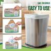 Biodegradable 13-17 Gallon Code-Q Trash Bags (50 Pack) | Strong Heavy-Duty Tall White Kitchen Bags w/Drawstring | Fits Simplehuman & Standard Cans | Eco-Friendly D2W, 30 Micron Thick | 25.6" x 33.5" view 3