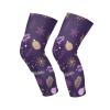 HXshaoye Violet Dorado Snowflake Purple knee support brace (2 pack) Support for All Sports knee guards for men for Gym, Scooter, Climbing, rodilleras de trabajo para mujer view 1