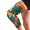 HXshaoye Cream and Orange Pet Dog Pattern compression sleeve knee brace for men (2 pack) Tight Anti-Slip Design knee protector for women for Skating, Basketball, Tennis, rodilleras para trabajo view 2