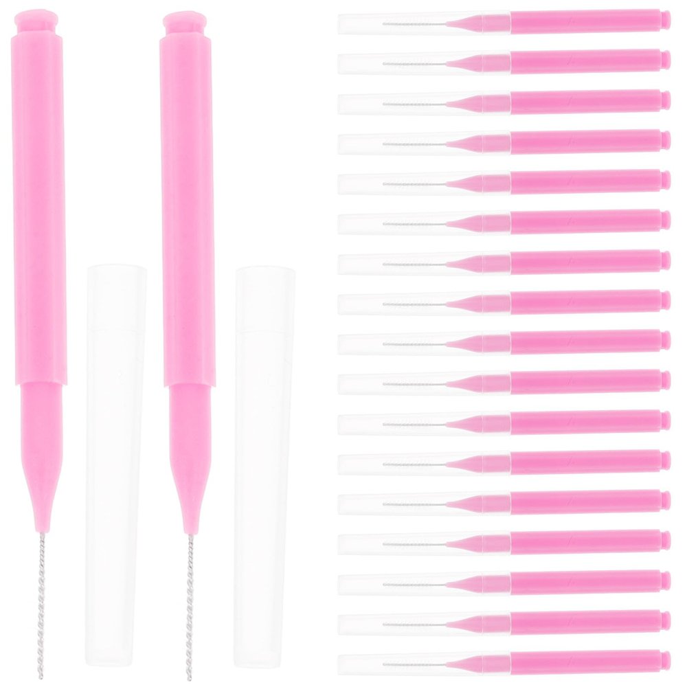 ABOOFAN 100pcs Interdental Brushes: Oral Care Brushes for Plaque Removal & Gum Health - Soft Bristled Dental Picks for Braces & Dental Devices