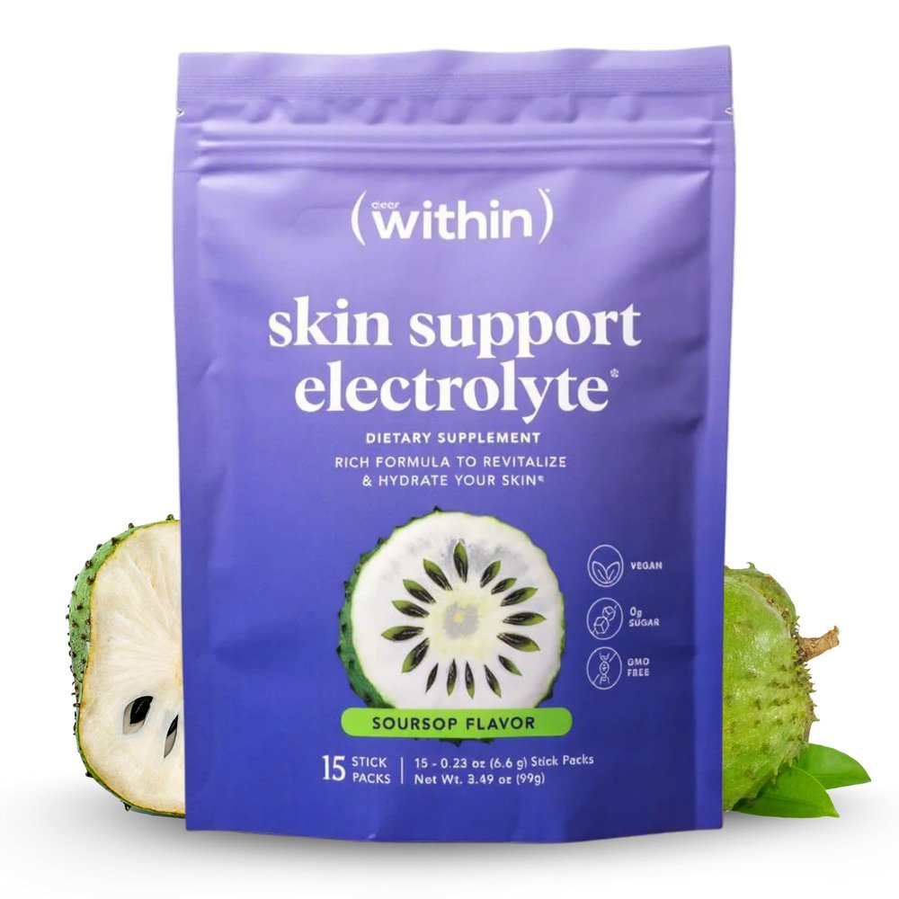 Clear Within Electrolyte Powder Sugar Free Daily Hydration Mix with Magnesium, Zinc & Potassium Electrolytes for Energy, Focus, and Wellness Vegan, Non-GMO 15 Servings