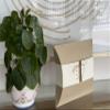 Biodegradable & Water Soluble Pillow Urn for Human + Pet Ashes | Eco-Friendly Memorial (200 cu in) - Beige & White view 2