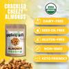 Brothers Nuts Crackled Cheezy Almonds Organic, Sprouted Almonds Healthy Keto Snack Vegan, Gluten-Free, Kosher No Preservatives 6oz (2 Pack) view 2